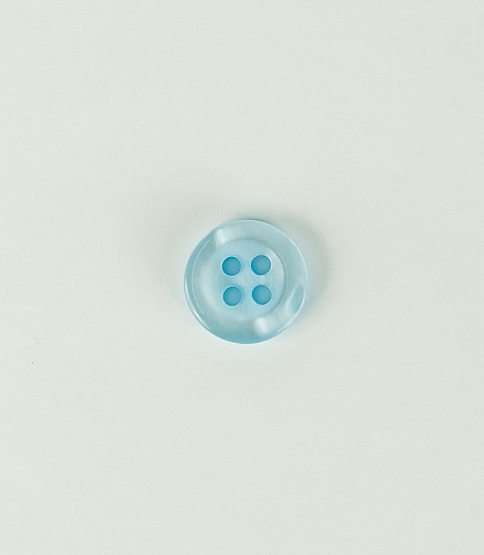 Shirt Button Size 18L x10 Baby Blue - Click Image to Close
